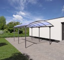 Vorschaubild KGT Aluminium Carport Elbe mit Runddach