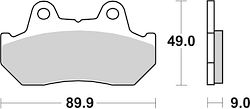 SBS Bremsbelag 572HS Street Sinter