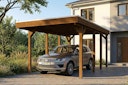 Vorschaubild Skan Holz Friesland - Flachdach Carport aus Nadelholz Breite 320 cm