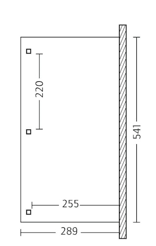 Skan Holz Terrassenüberdachung Venezia mit Mittelpfosten Breite 541 cm