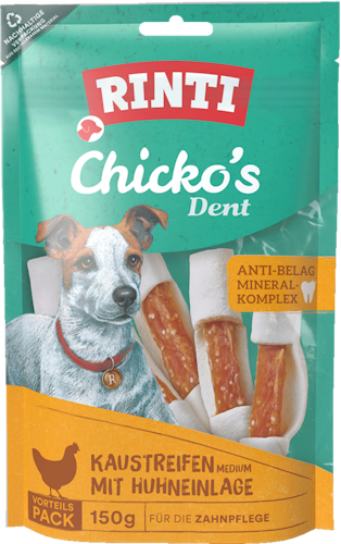 RINTI Chicko Dent Kausticks 150g Hundesnacks