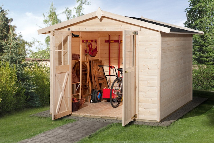 Weka 19 mm Gartenhaus 316 - Doppeltür