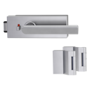 Vorschaubild Griffwerk Glastürbeschlag PURISTO S mit Griff VAYA 137 TRI smart2lock Flüster 3-tlg. Bänder VAYA 137 TRI Edelstahl matt