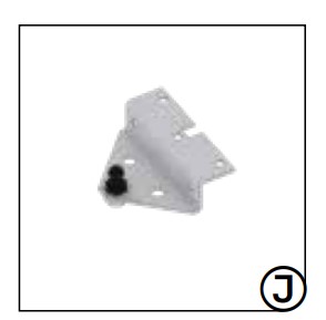 Biohort Gasfederkonsole für Tür für Gerätehaus AvantGarde/HighLine (alle Größen, alle Farben) X3000227/E300227