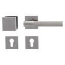 Vorschaubild Griffwerk Wechselgarnitur VAYA 136 ARIS fast2fix Fast2Fix Rosetten eckig Knopf SQUARE Samtgrau R