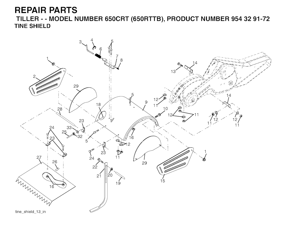 Explosionszeichnung Ersatzteile