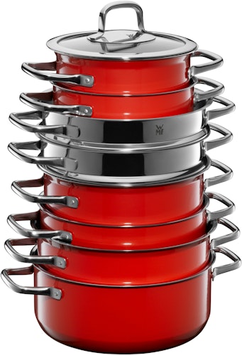 WMF Topf-Set Fuisontec Compact Red 3-tlg.