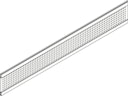 OSMO ALU Dekor Quadrat 19x277, 184cm Alu Anthrazit