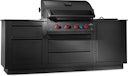 Vorschaubild NAPOLEON Gasgrill Oasis Compact 105, Mattschwarz, mit BIG32-1 und Einbau SIZZLEZONE