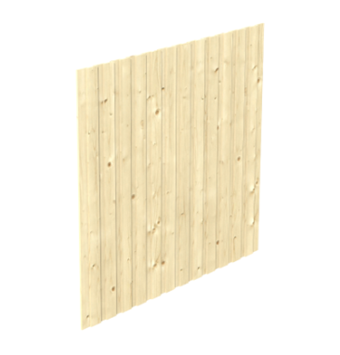 Skan Holz Seitenwand für Leimholz Carports - Deckelschalung