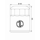 Vorschaubild MIW Ölfilter A11001 Filterpatrone 65 mm (OEM-Qualität)