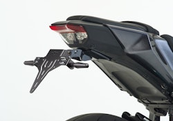 PROTECH V-SHAPE Kennzeichenhalter Alu & Stahl Schwarz für YAMAHA MT-09 / SP, MT-09 Automatik (Y-AMT)
