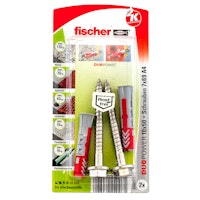 FISCHER Universaldübel Duopower 10x50 S A2 K (2 Stück)