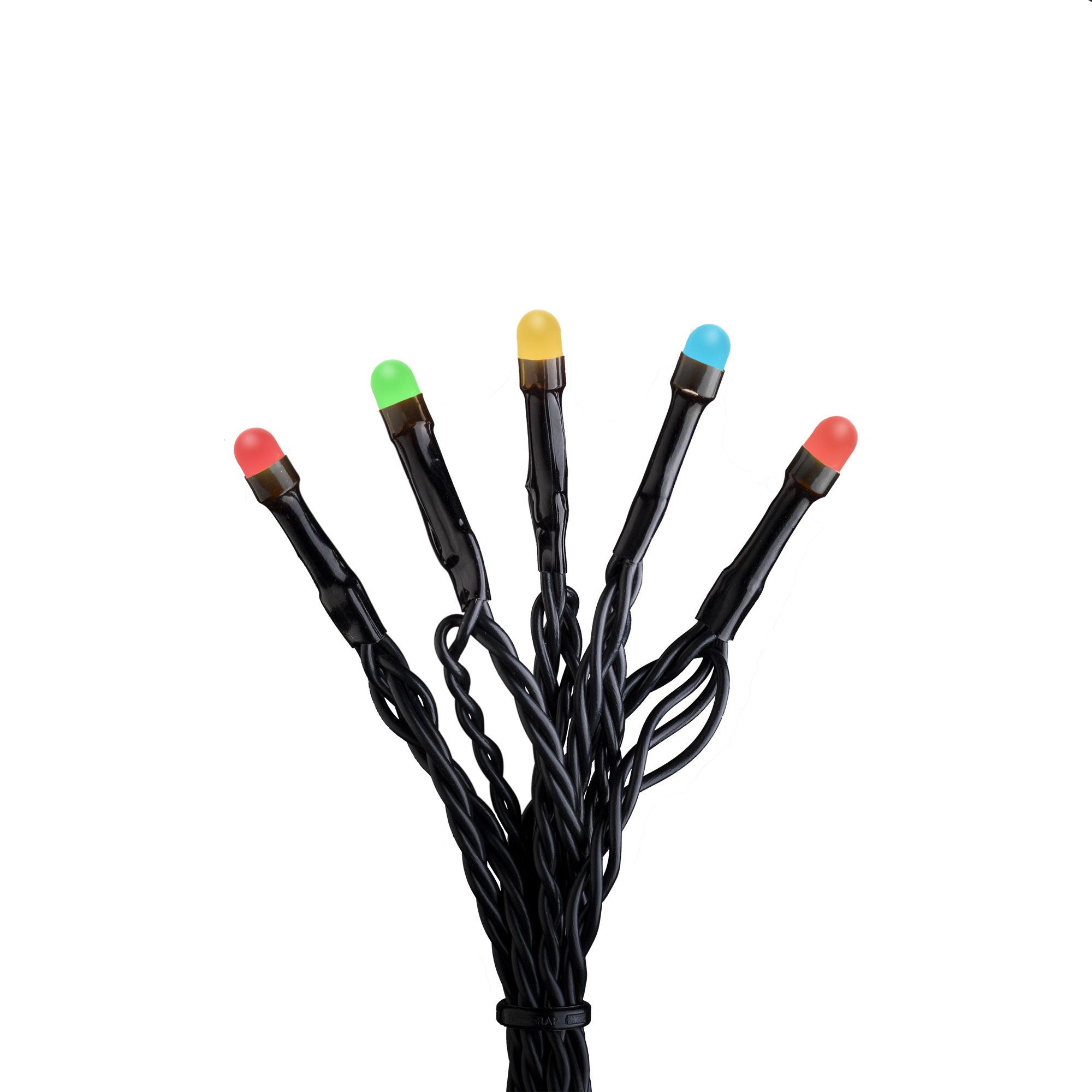 Konstsmide Weihnachtsbeleuchtung  Micro LED Lichterkette 120 Dioden schwarzes Kabel