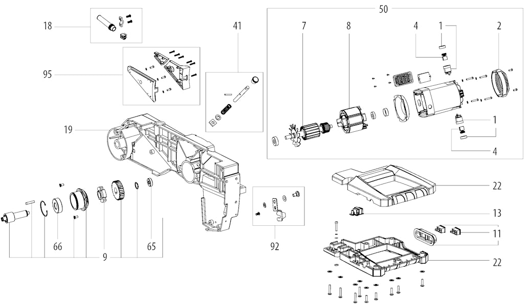 Explosionszeichnung Ersatzteile
