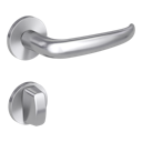 Vorschaubild Griffwerk VAYA 194 ALDA fast2fix Fast2Fix GK3 Rosetten rund WC rot/weiß Edelstahl matt