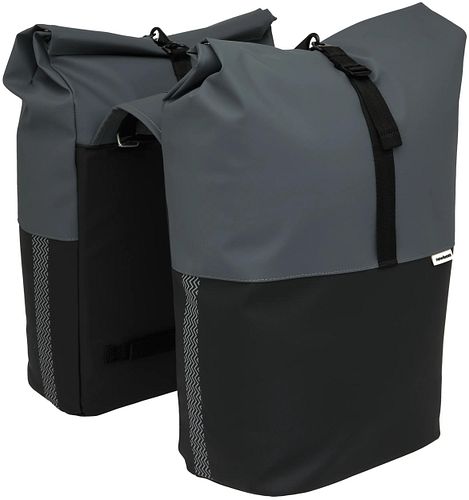 New Looxs Doppeltasche Nyborg Double grau/schwarz dark grey black
