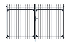 Alberts® Doppeltor Columbus, Alu,matt schw.Kst.b., lichte Breite 3010 mm, Höhe 1800 mm 510527Zubehörbild