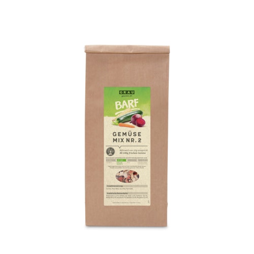 grau Gemüsemixmischung Nr.2 Nahrungsergänzung für Hunde