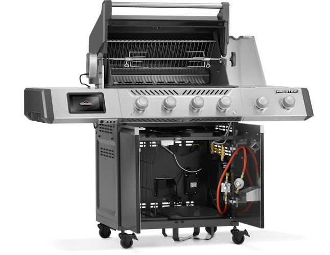 Napoleon Prestige PRO 500, Connected, Schwarz, inkl. Drehspieß