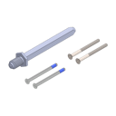 Vorschaubild Griffwerk Set für Griffe fast2fix fast2Fix Voll-Wechselstift 8mm 50-60mm für Wechselgarnituren