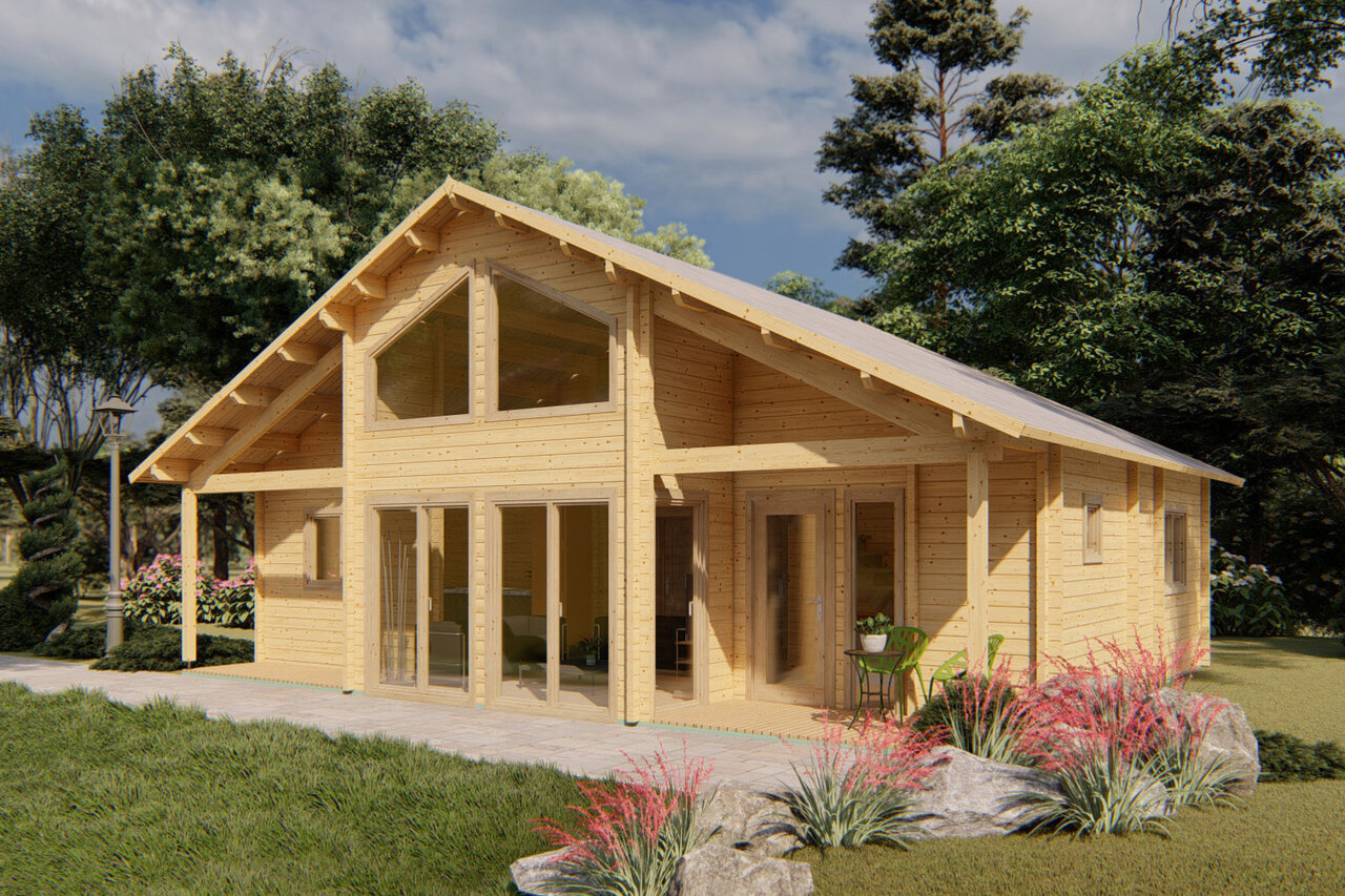 Wolff Finnhaus Ferienhaus Arvika 80 - 68 mm