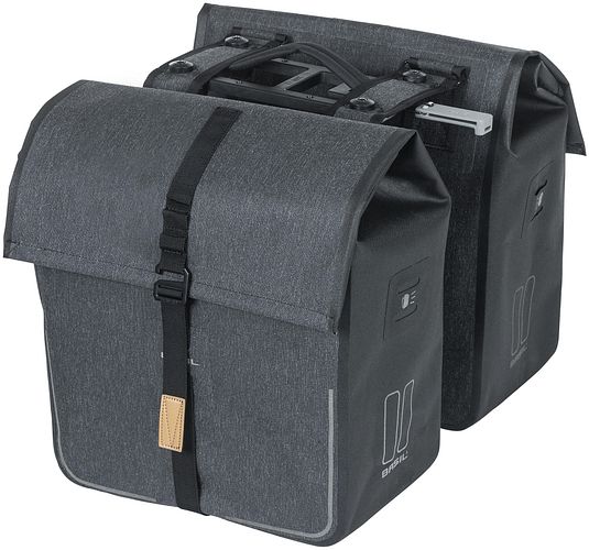 Basil Doppeltasche Urban Dry grau