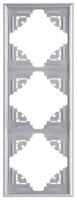 Kopp Abdeckrahmen MALTA 3-fach silber