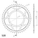Vorschaubild Supersprox Alu-Kettenrad 520 47Z (Schwarz)