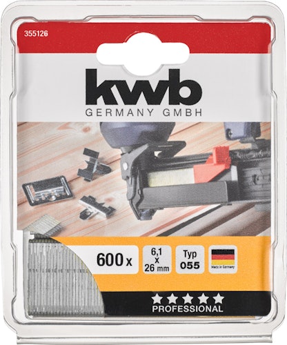 kwb 600 -Heftkl Stahl 055/C26 mmSB 355126