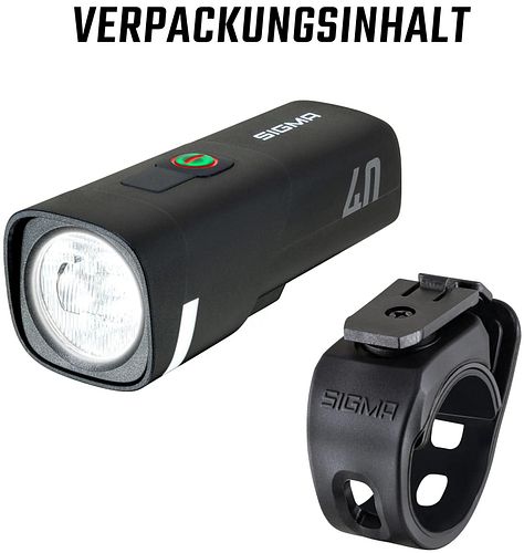 Sigma Sport Scheinwerfer Aura 40 schwarz