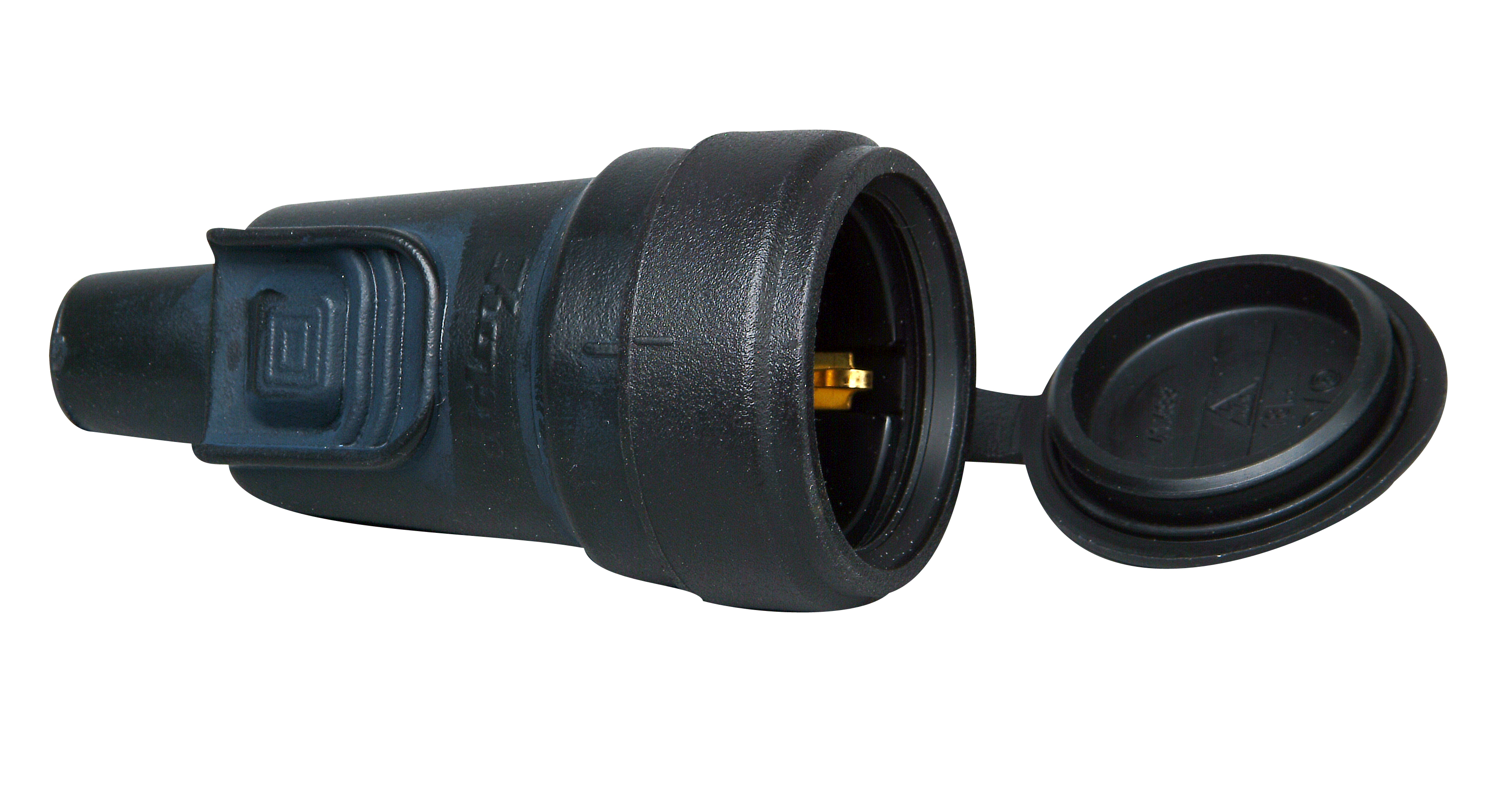 Kopp Schutzkontakt-Gumikupplung mit Steckerverriegelung