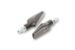 HIGHSIDER smart Fineline LED Blinker Gehäuse Schwarz / Linse Rauchgrau (Paar), Vorn & Hinten
