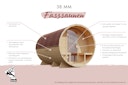 Vorschaubild Karibu Saunahaus Fasssauna Asymmetrisch 1 - 38 mm inkl. gratis Sauna-Zubehörset im Wert von 234,94 €