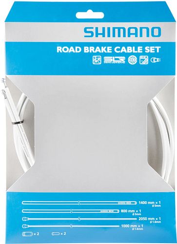 Shimano Bremszug-Set Road SIL-TEC weiß
