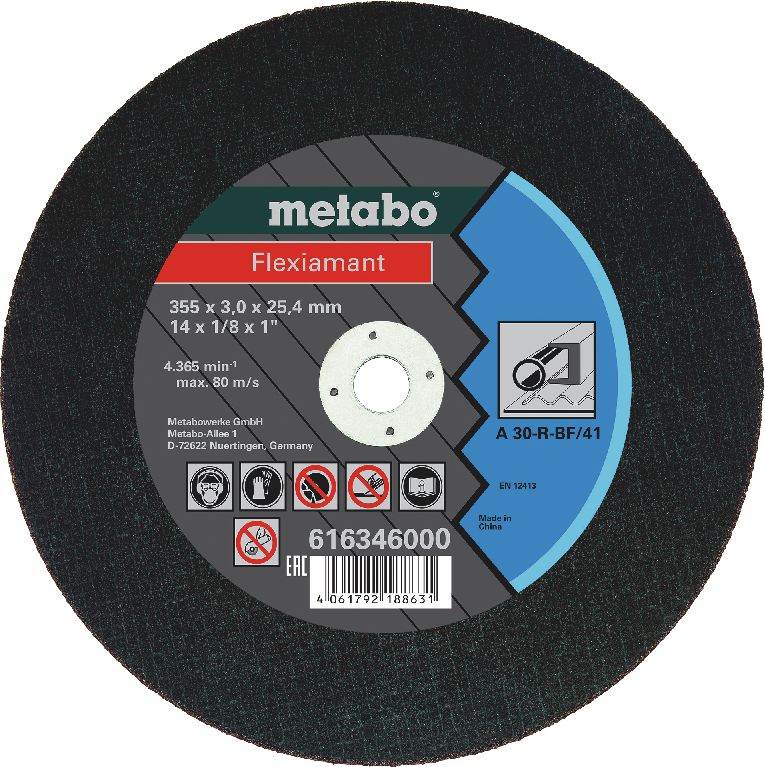 Metabo Flexiamant 355x3,0x25,4 StahlTrennscheibeForm 41