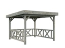 Vorschaubild Palmako Carport/Pavillon Connect Lenna 8,3 m² Set 301 mit Geländer