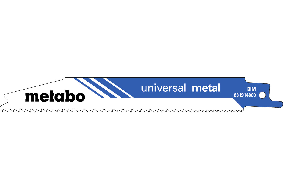 Metabo 5 Säbelsägeblätter "universal metal" 150 x 0,9 mmBiMprogressiv