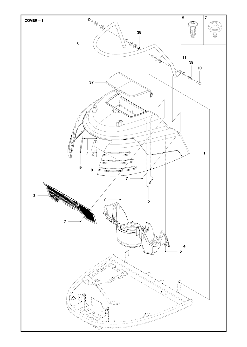 Explosionszeichnung Ersatzteile