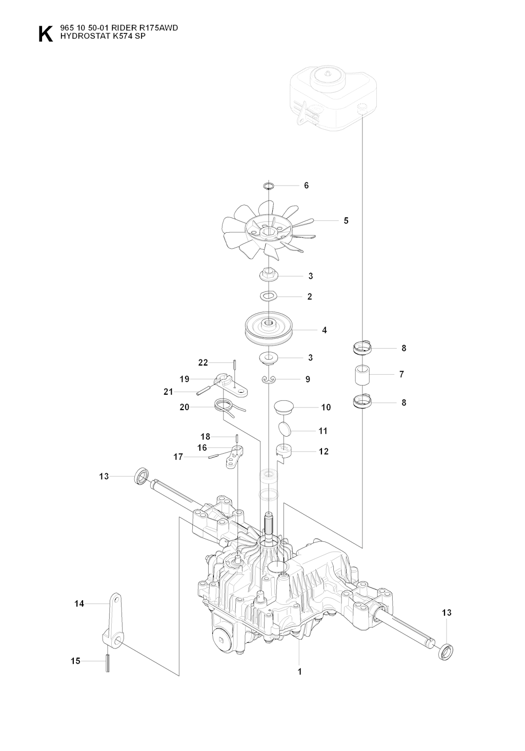 Explosionszeichnung Ersatzteile