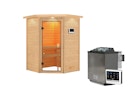 Vorschaubild Karibu Woodfeeling Sauna Antonia - 38 mm Massivholz Aktionssauna