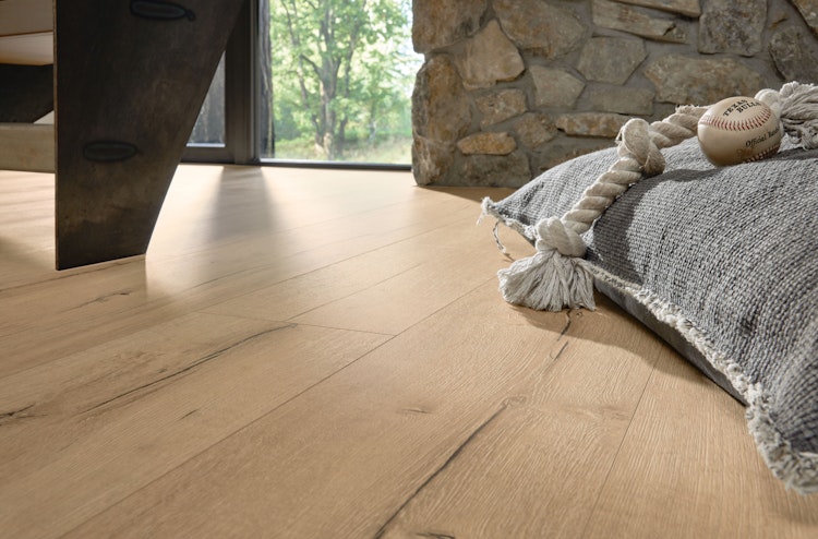 MEISTER Designboden MeisterDesign. flex DL 400 2055 x 216 x 5 mm 7139 Altholzeiche hell Porensynchron-Struktur