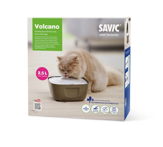 SAVIC Trinkbrunnen Volcano 2,5l grau