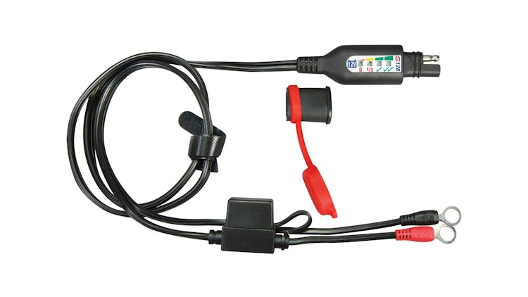 Tecmate SAE Batteriemonitor für AGM- Gel- und Standardbatterien Länge 100cm