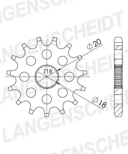 Supersprox Ritzel 428 13Z