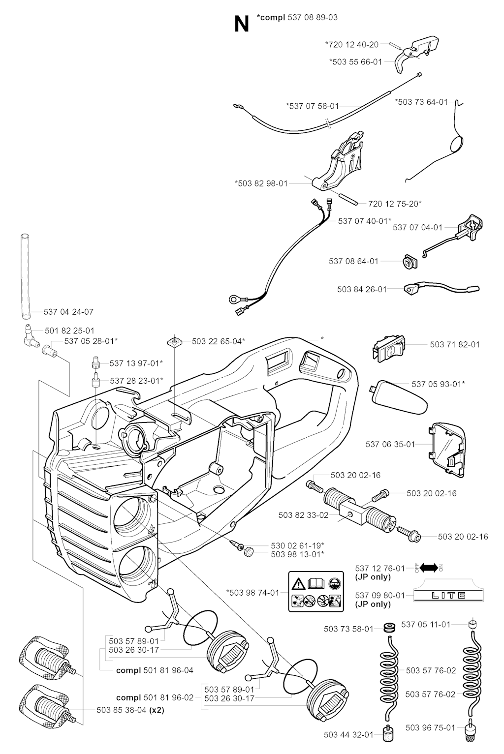 Explosionszeichnung Ersatzteile