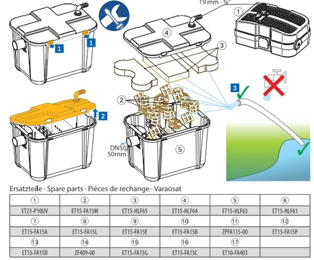 Explosionszeichnung Ersatzteile