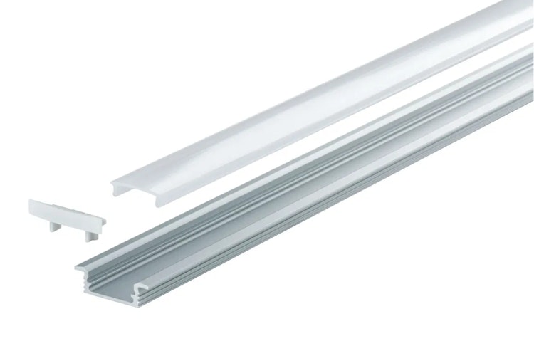 Paulmann LED Strip Einbauprofil Floor 1m in Alu/Satin