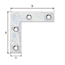Vorschaubild Alberts® Möbelwinkel, galvanisch verzinkt dickschichtpassiviert, HxLxB 40x40x10 mm, verpackt à 12 St. 336868