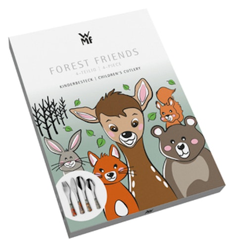 WMF Kinderbesteck-Set Waldfreunde, 4-teilig